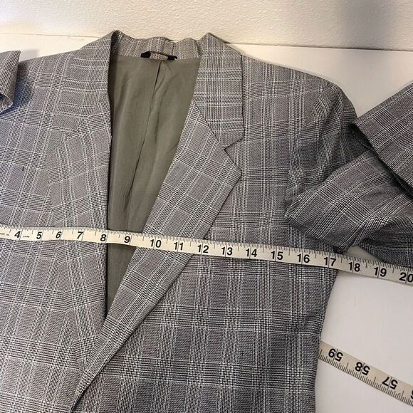 Vintage Plaid Blazer The Public Notices Size Small - Picture 8 of 8